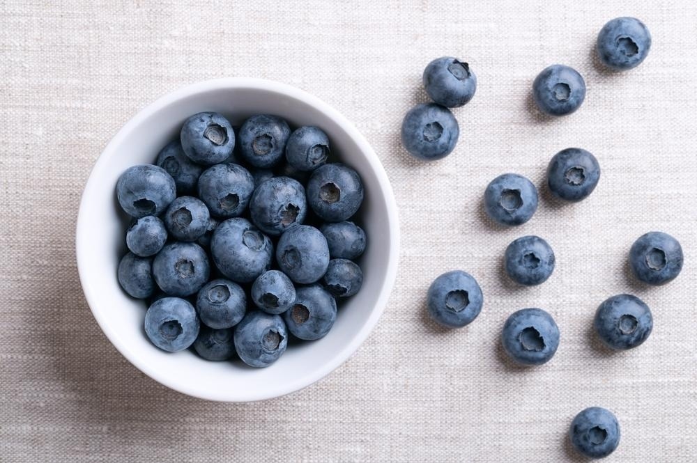 Bowl of blueberries