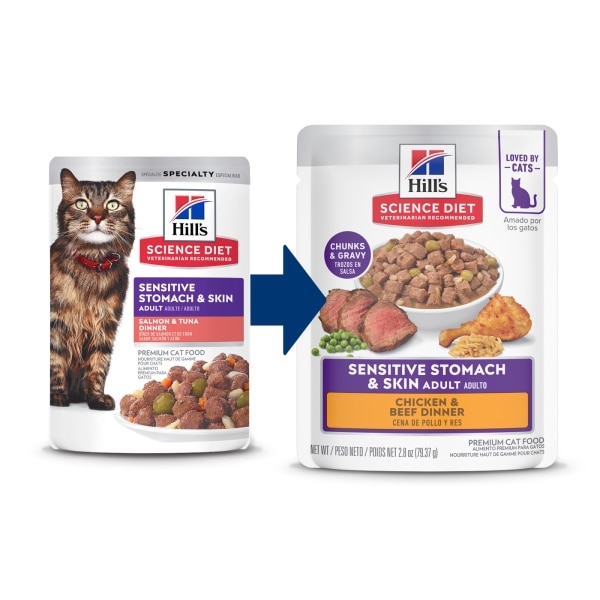 Hills SD sensitive stomach and skin bags