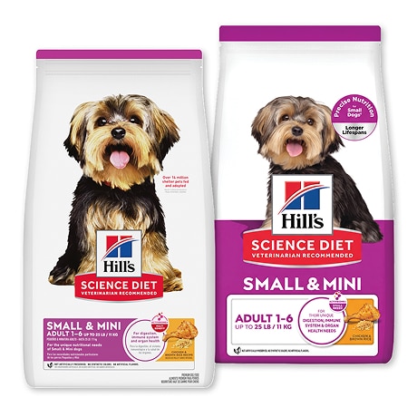 Hill's Science Diet Small & Mini dog dry food bags