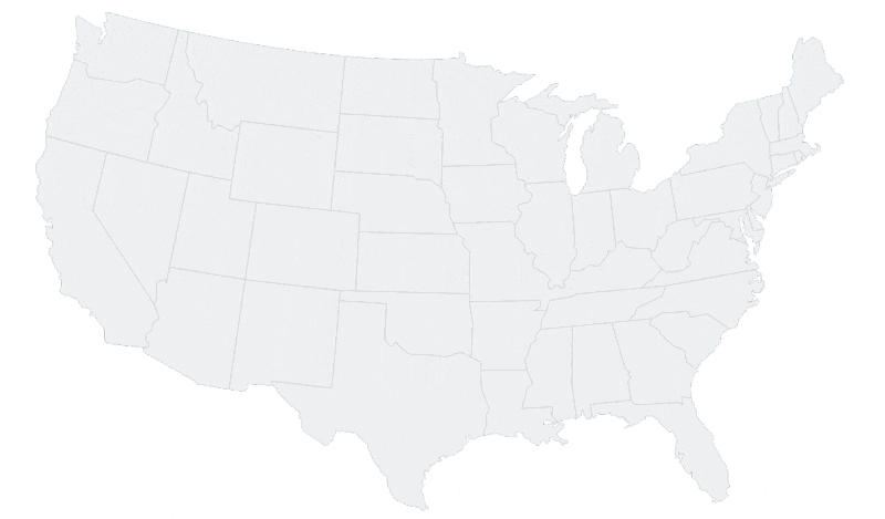 U.S. map of participating shelter locations