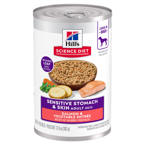 Adult Sensitive Stomach & Skin Salmon & Vegetable Entrée Dog Food