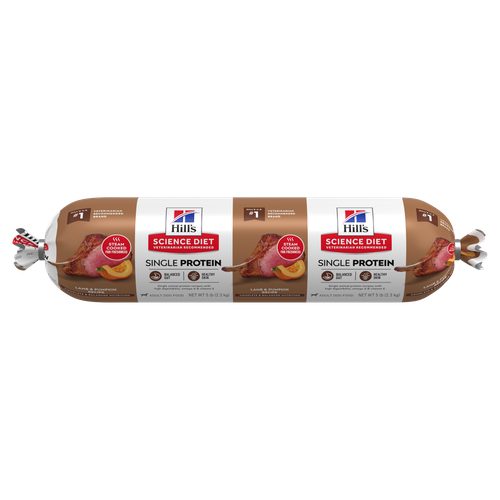 Adult Single Protein Lamb & Pumpkin Recipe Fresh Dog Food Roll